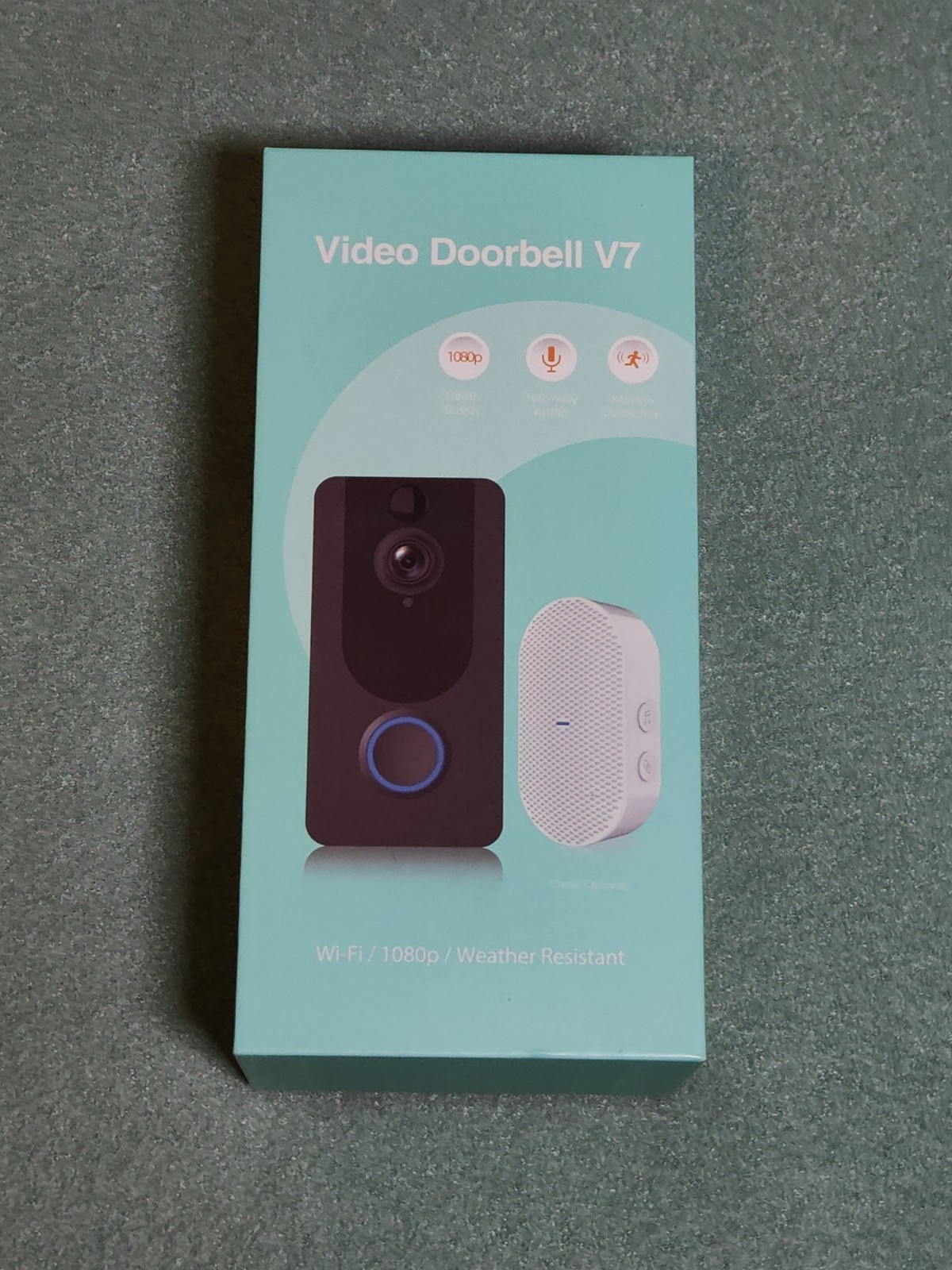 Video Door Bell Camera V7 Wifi Two-Way Intercom Visual with Night Vision New