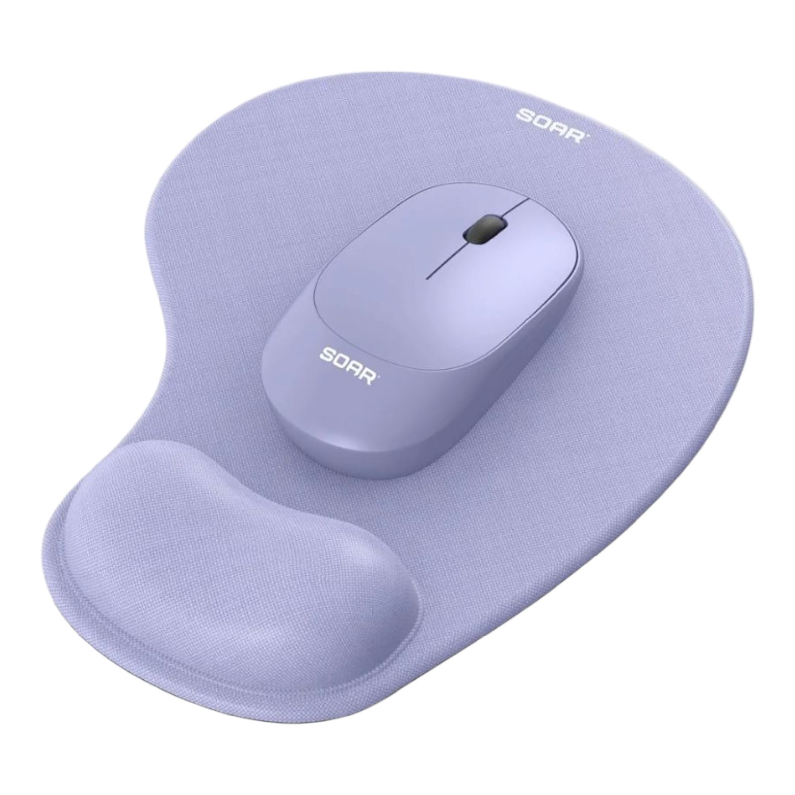 SOAR Wireless Optical Mouse + Memory Foam Mouse Pad NEW Sealed Purple