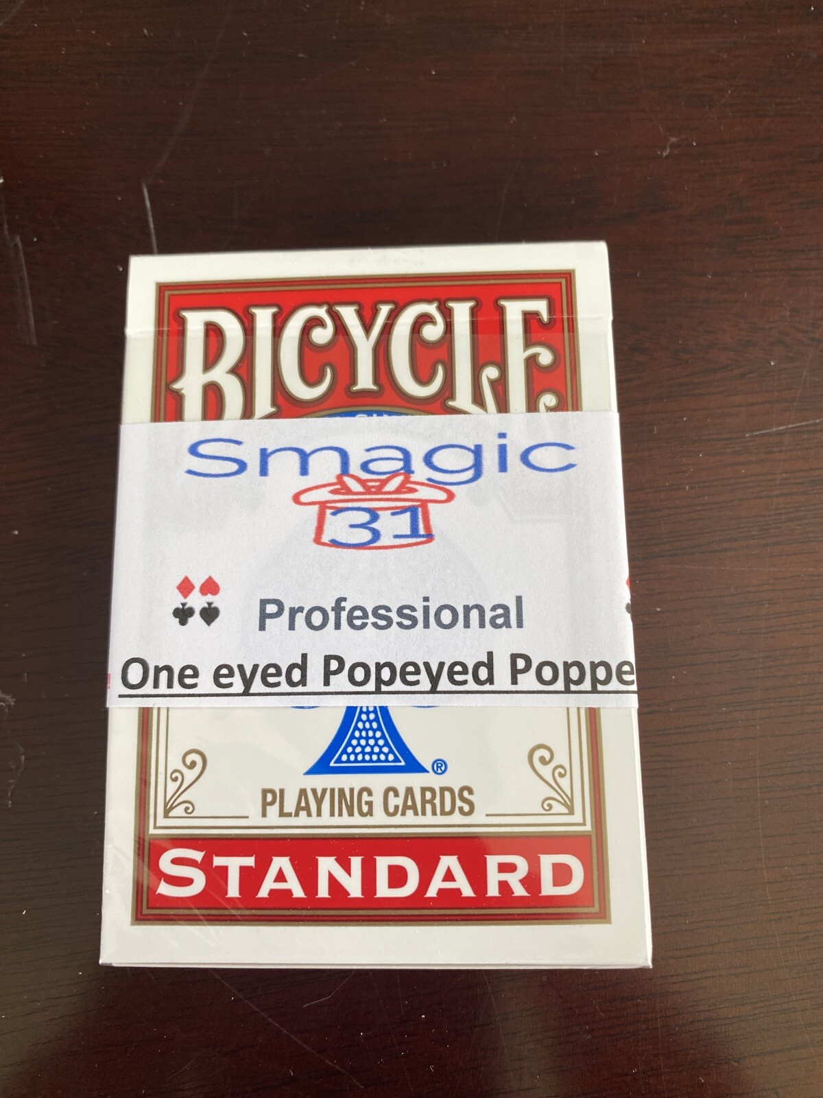 Pop Eyed Popper Deck - Magic Card Trick  Red Bicycle  Free Shipping.