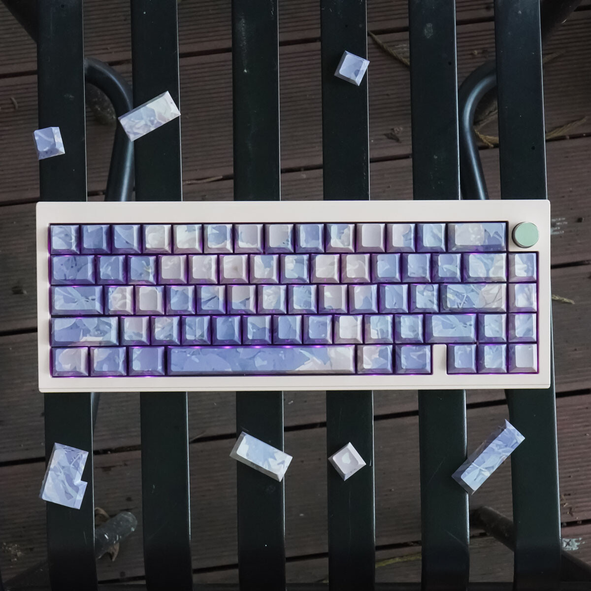 Equinox Flower Theme 129 keys mechanical keyboard keycaps PBT