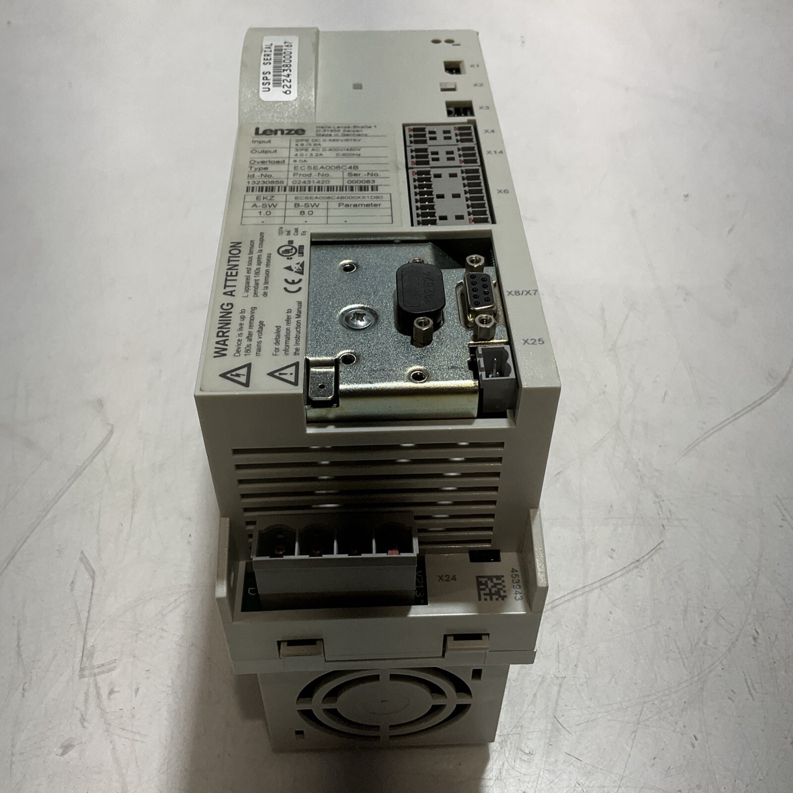 LENZE ECSEA008C4B VARIABLE FREQUENCY DRIVES U3S