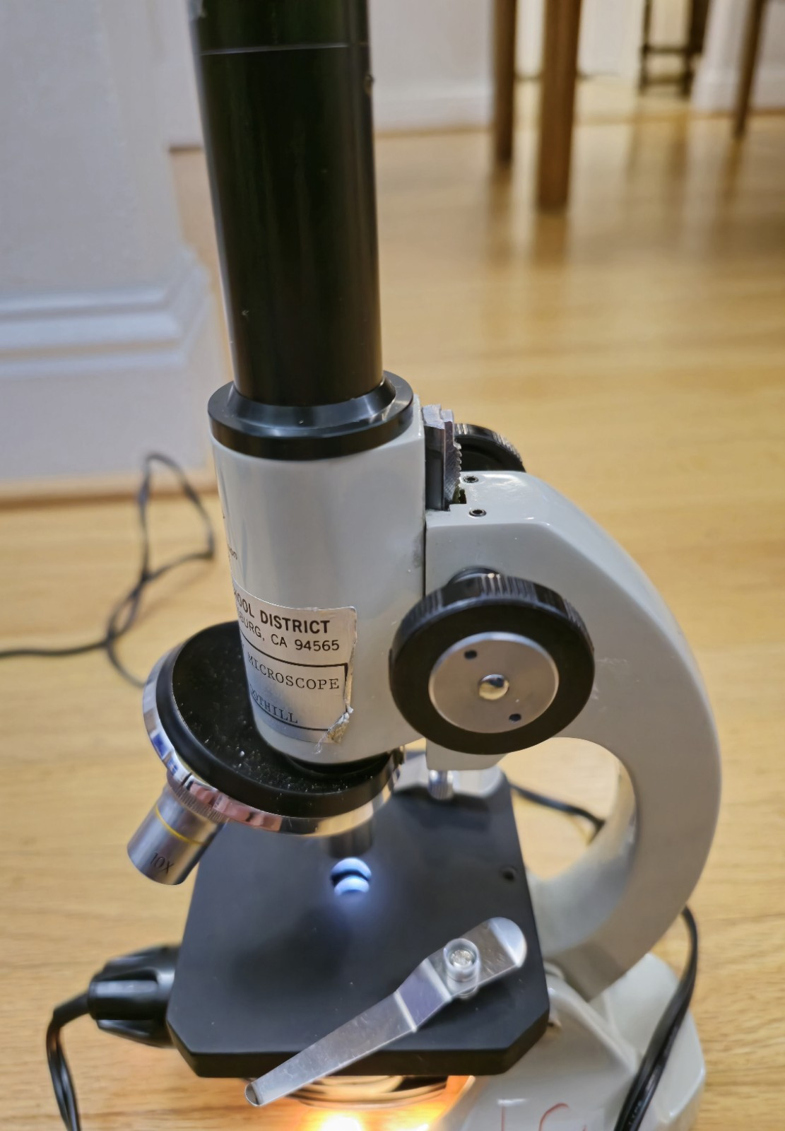 SPI Southern Precision Instrument Lab Microscope No. 1852 Pittsburgh Elementary!