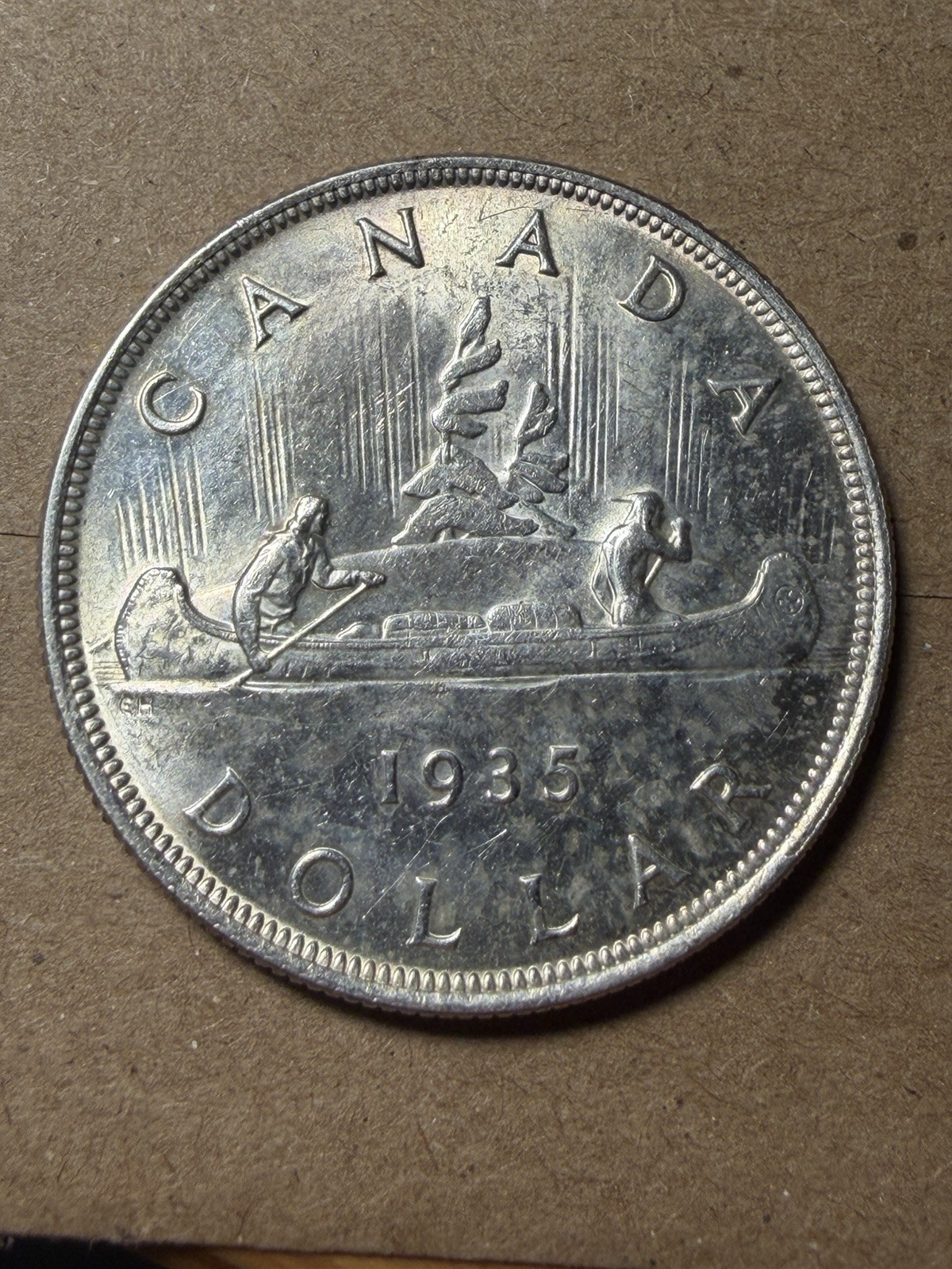 1935 Canadian Silver Dollar - As Shown! (#2455)