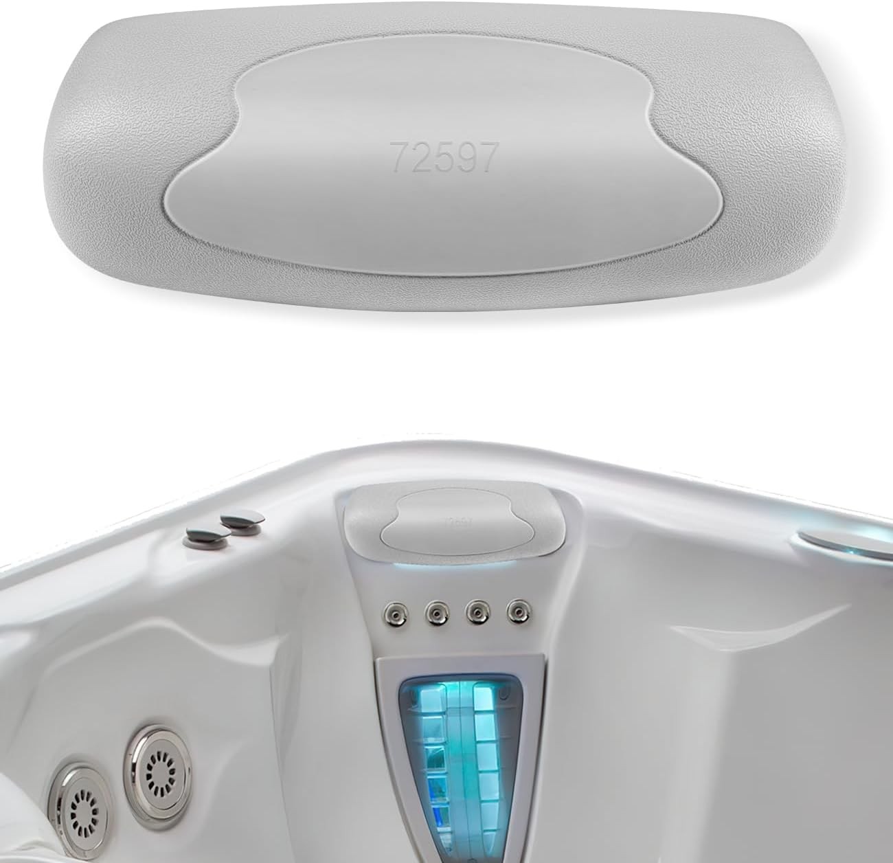 72597 Hot Tub Head Rest Pillow for Highlife Series Spas Aria (AR) Grandee (G)
