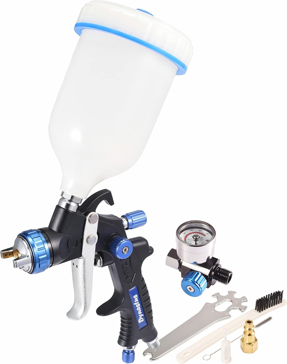 Dynastus 22 oz. Professional Composite HVLP Air Spray Gun Detail Paint Sprayer