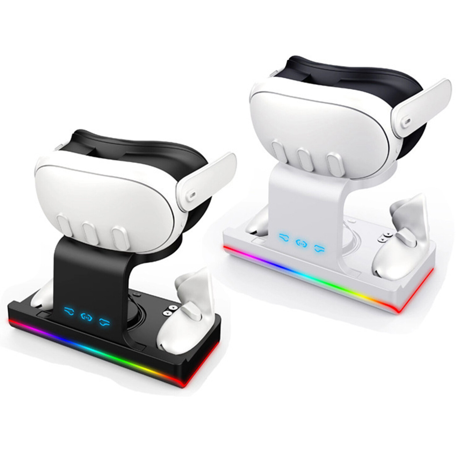 Charger Stand Handle Charging Dock Station with LED Light For Quest 3 Accessory
