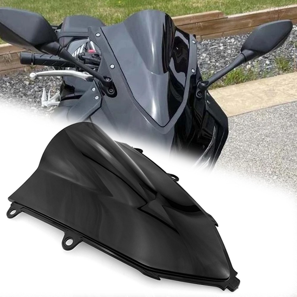 For Honda CBR650R Black Windscreen Fairing Windshield Deflector Screen 2019-2025