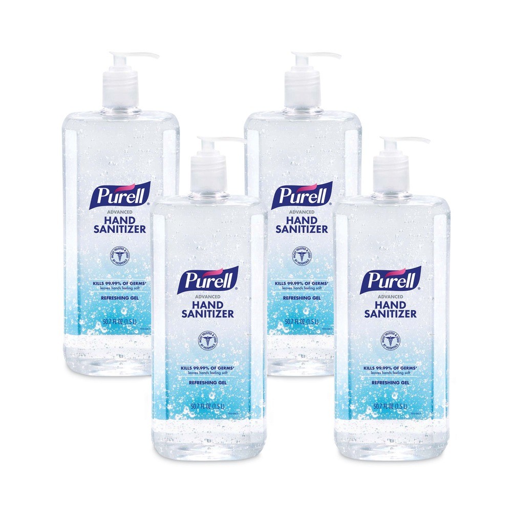 PURELL 501504CT 1.5 L Hand Sanitizer Refreshing Gel - Clean Scent (4/Carton) New
