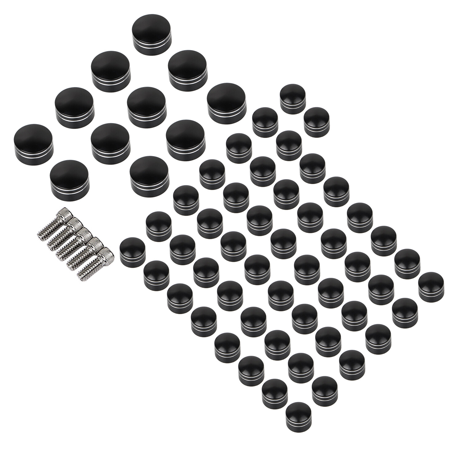 61X Topper Engine Bolt Covers For Harley Heritage Softail Slim FLS Custom FXSTC