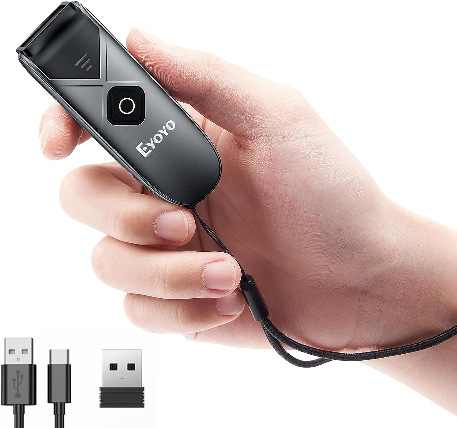 Eyoyo Bluetooth Barcode Scanner 1D 2D QR Code for iPad iPhone Android Tablets