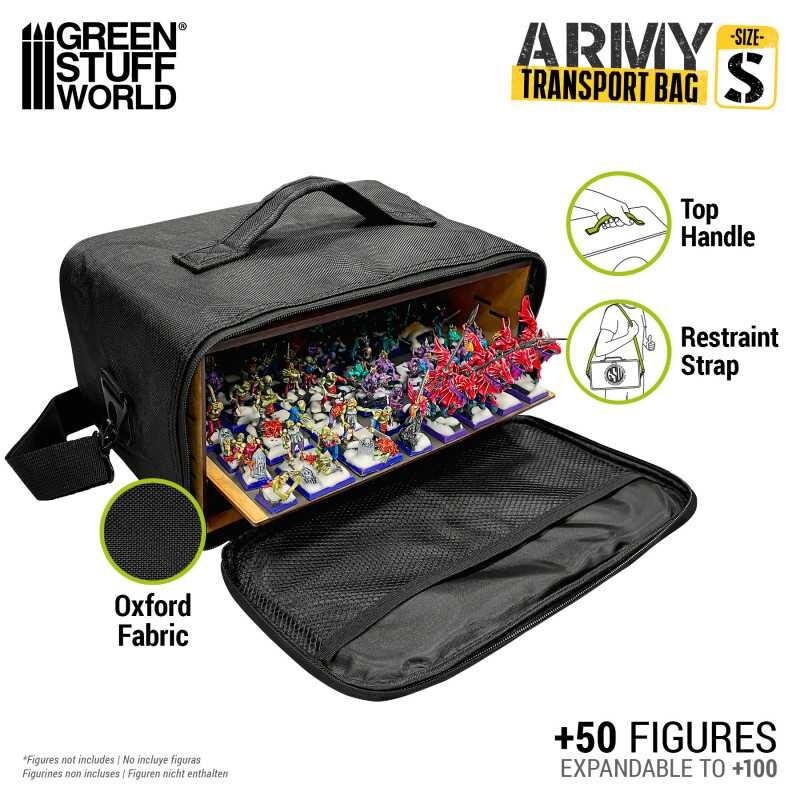Army Transport Bag - S - Wargame Miniatures case compatible TOW WHFB old world
