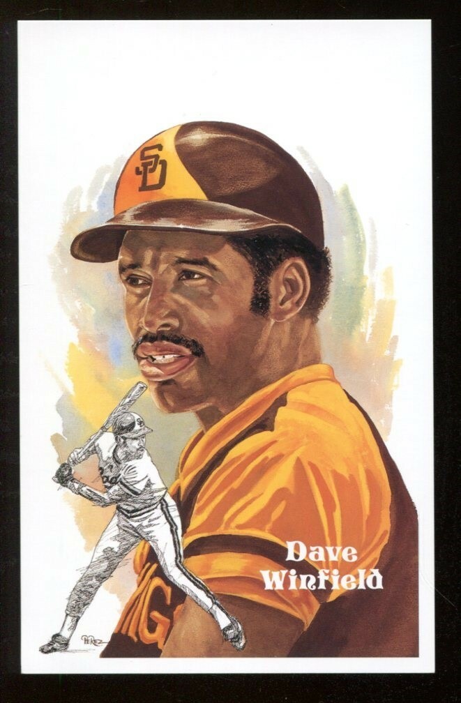 Dave Winfield 2001 Perez-Steele Postcard 6651/10000 Padres 55218