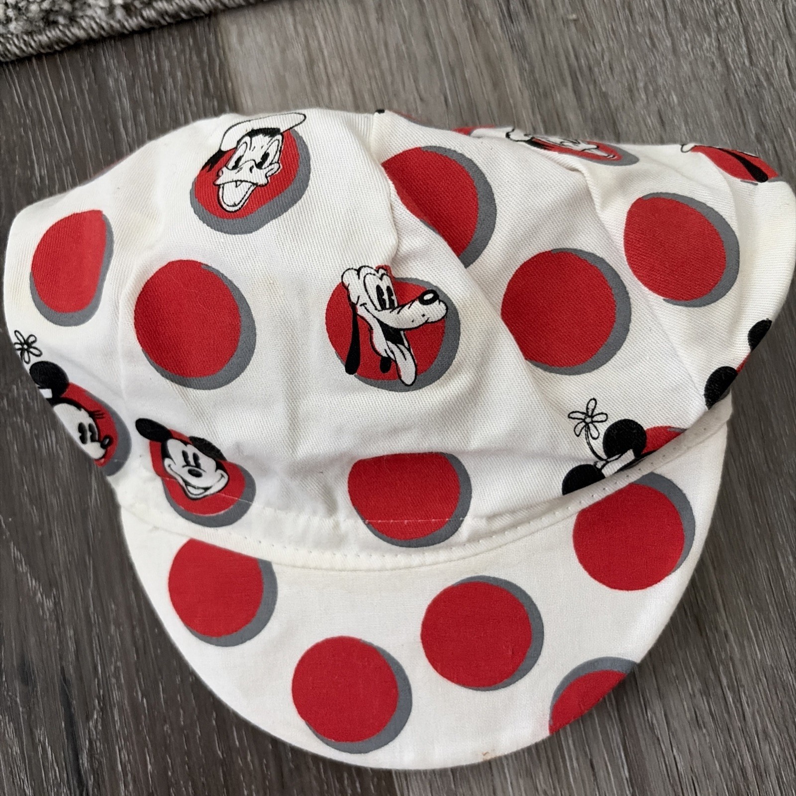 Vintage DISNEY Made In Italy Cycling Hat Cap