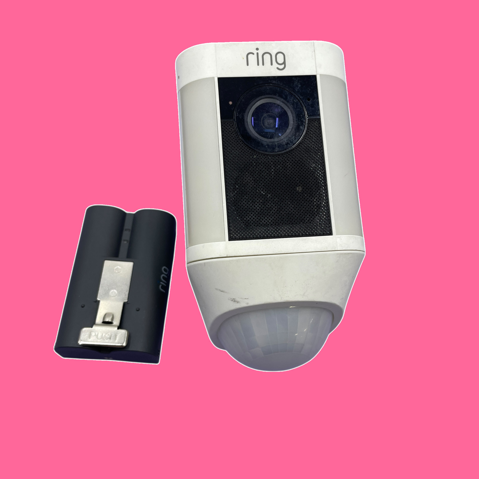 Ring 5AT3S8 Spotlight Cam 1080p White HD Security Camera #U2583