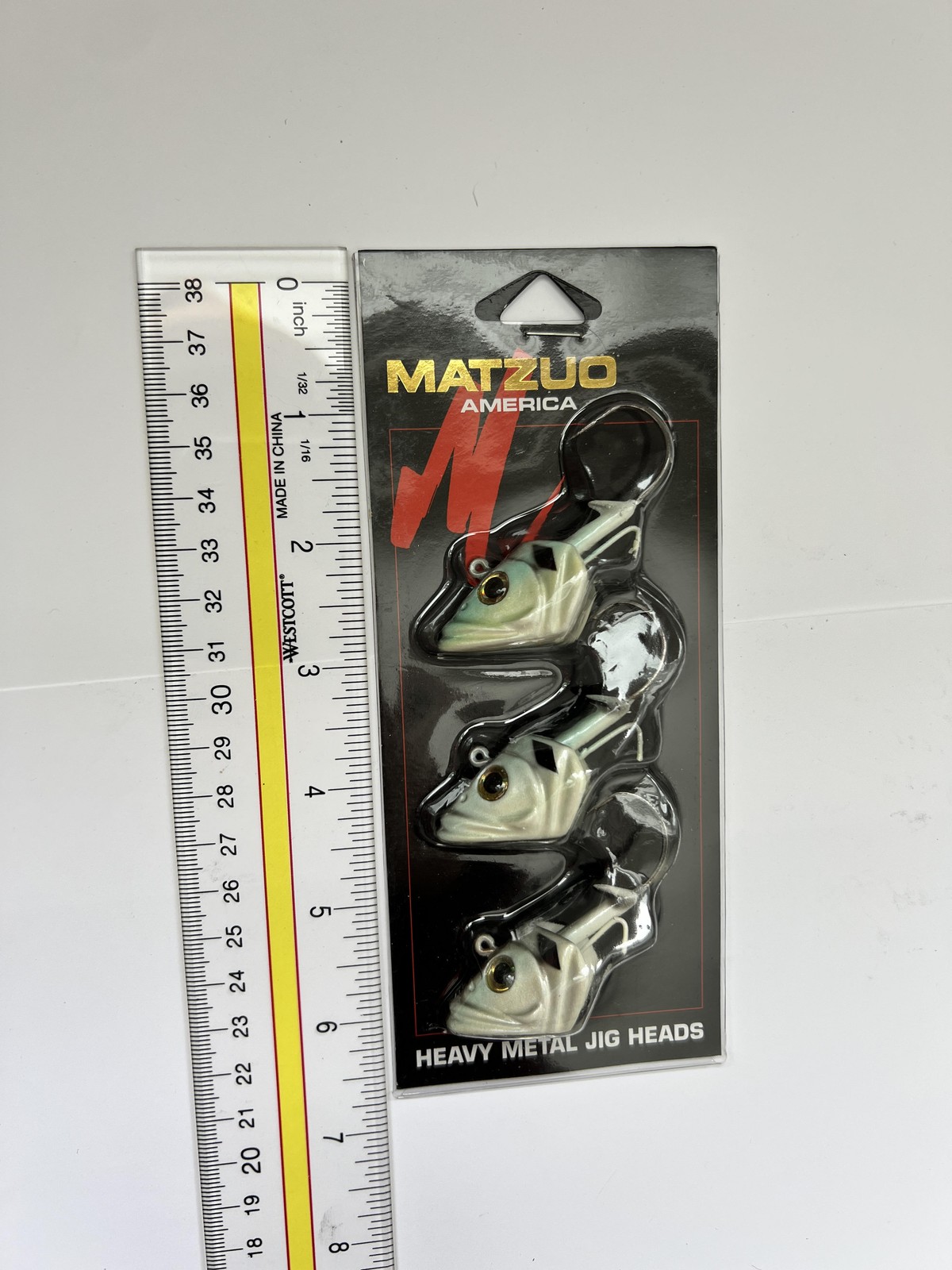 Matzuo MMJ200-PER Jig Head Perch Heavy Metal Jig Heads 2oz 3pk Bass Catfish NEW!