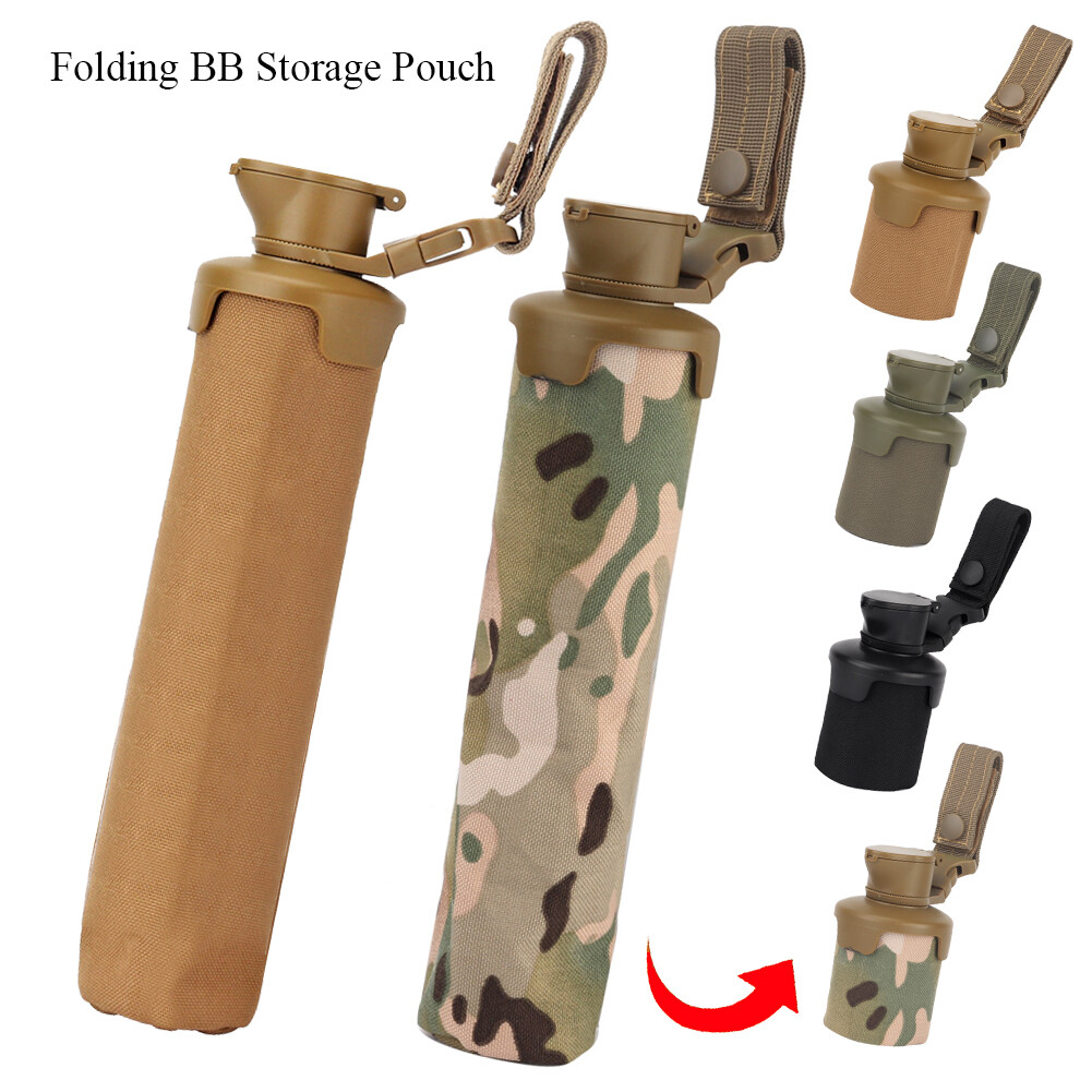 Tactical Molle BB Storage Pouch Bag Foldable Airsoft Paintball Waist Belt Bag