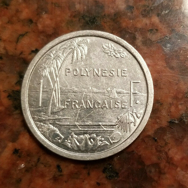 1982 FRENCH POLYNESIA 1 FRANC COIN - #A488