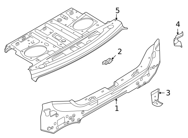 Genuine Nissan Blind Spot Detection System Warning Sensor Bracket K88A4-6LBMA