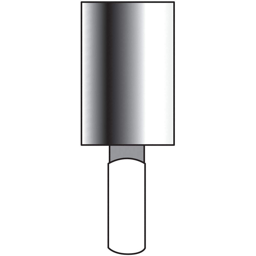 NORTON 61463624497 Vitrified Mounted Point, 3/16 x1/2in,60G 2D870