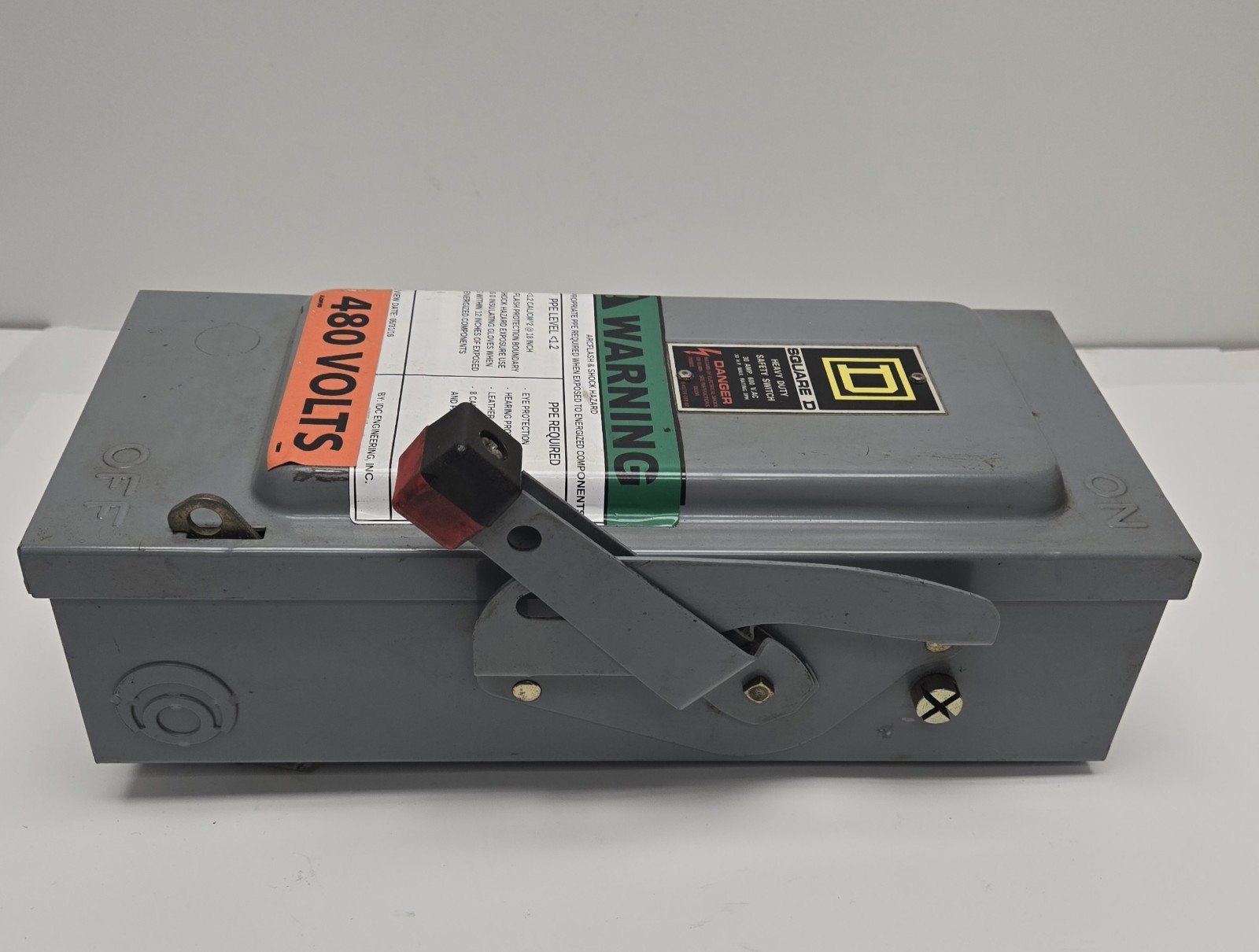 SQUARE D SAFETY SWITCH HU361. 30 A, 600V.