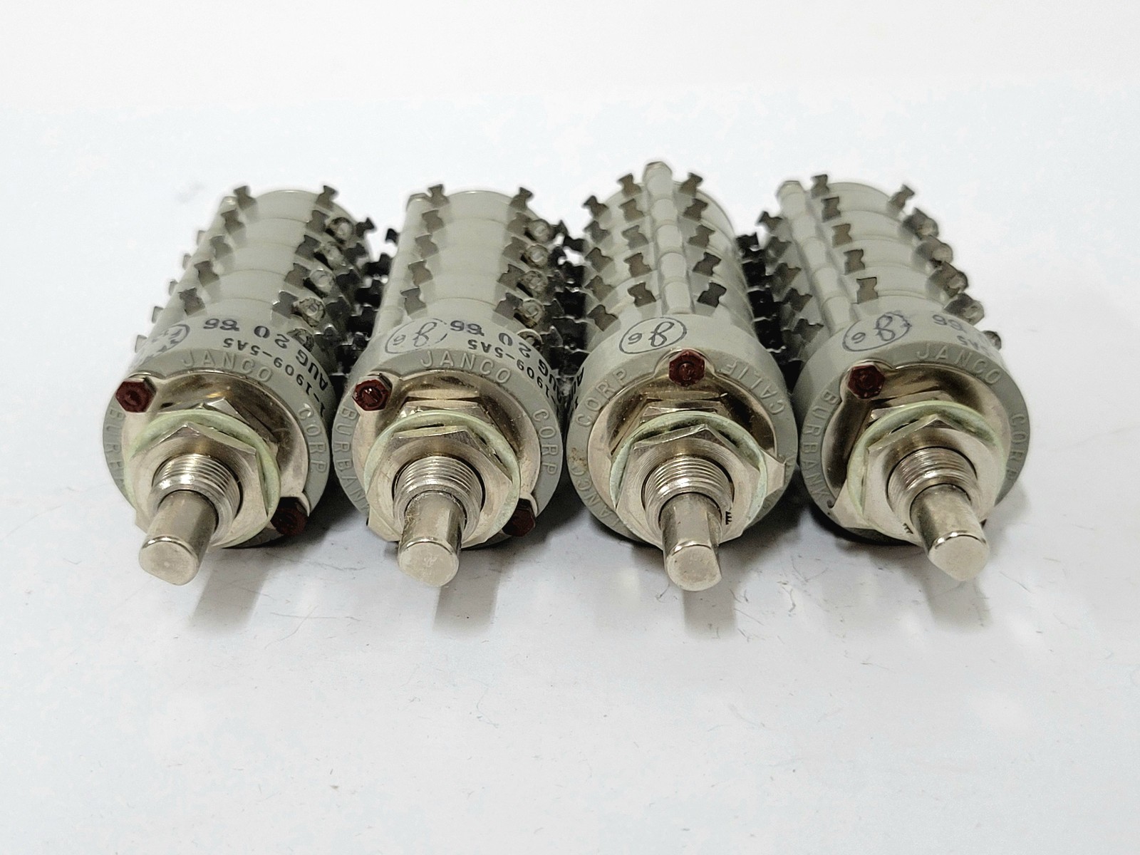 4X Janco 1-1909-5A5 rotary switch - 5 deck - 10 pole - 5 position - compact