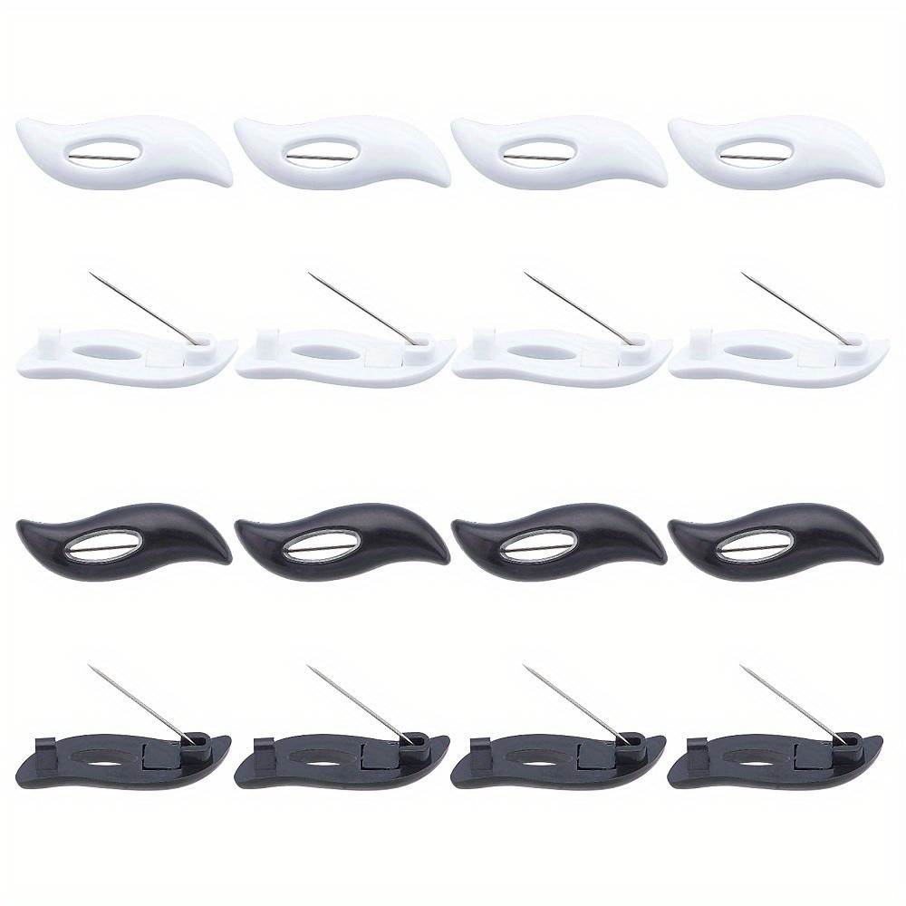 1box 40pcs Resin Brooches with Stainless Steel Pin Mixed color 40x13x9mm 2 color
