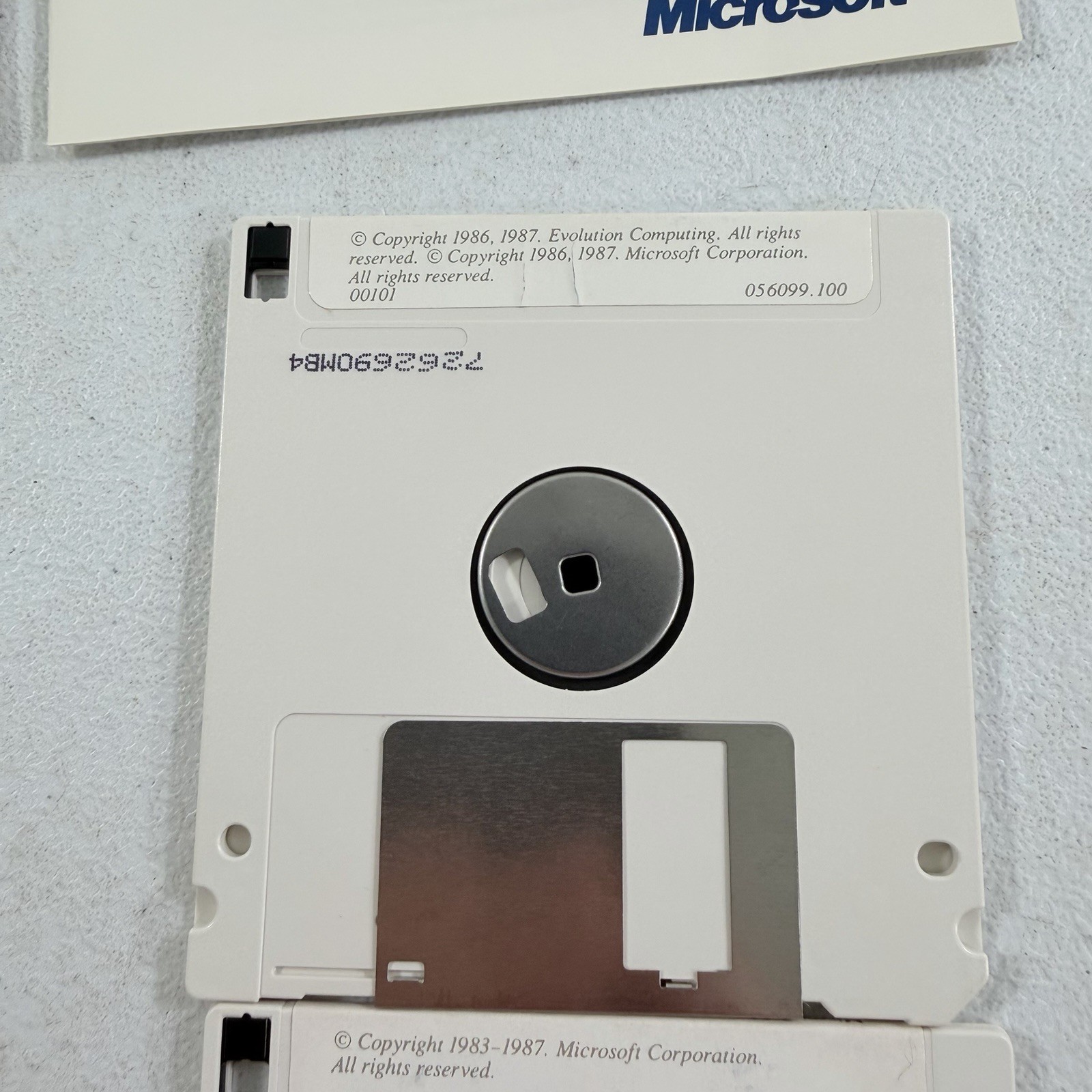 Vintage Microsoft Mouse & Paintbrush 3.5” Floppy 1987
