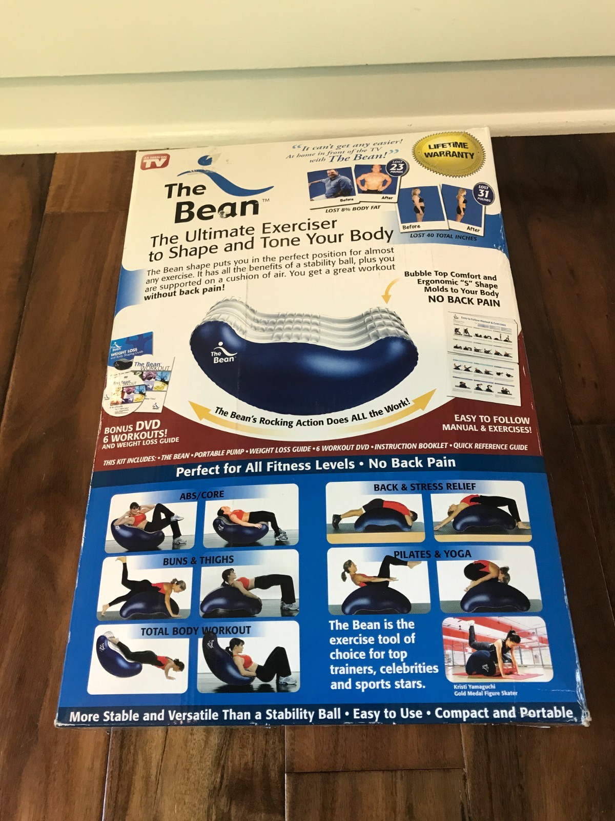 NEW The Bean Ultimate Exerciser Shape Tone Body Rocking DVD 6 Workouts Complete