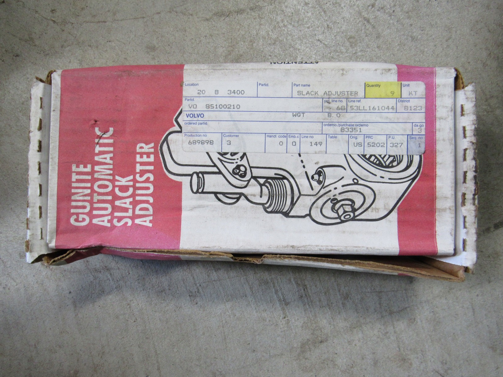 Volvo Slack Adjuster 85100210