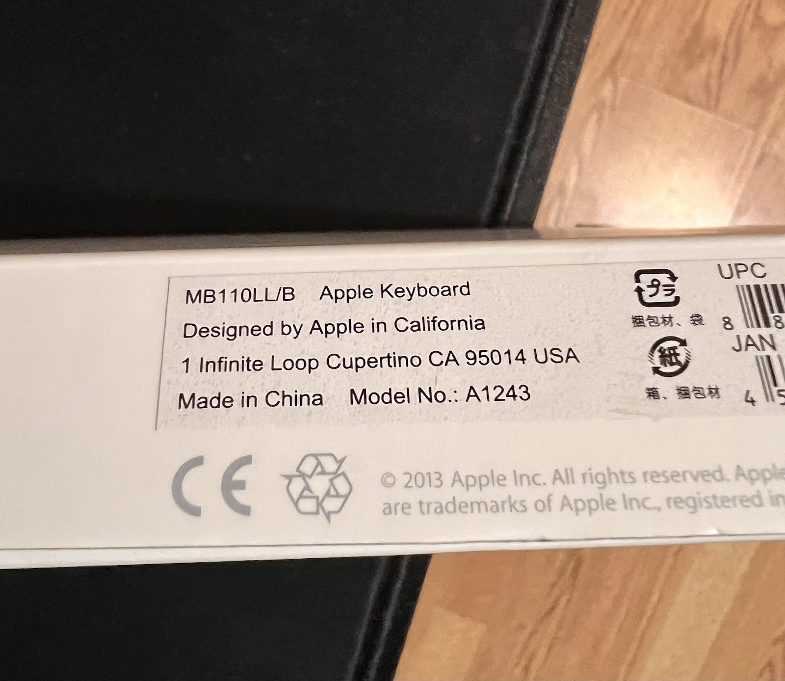 Apple Wireless Keyboard A1243