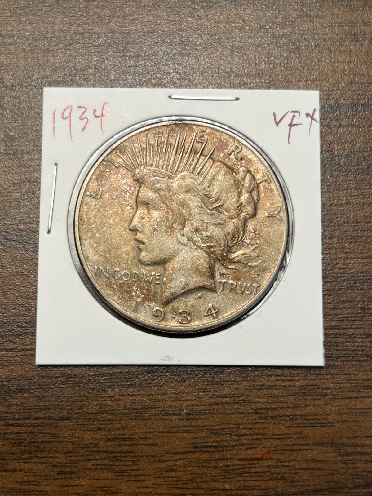1934 Peace silver dollar VF #651 GUARANTEE GENUINE