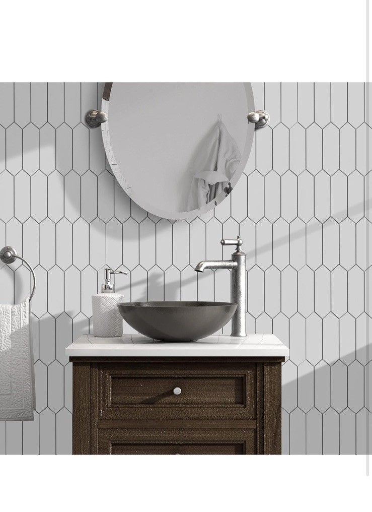 SUNWINGS 10 Sheets Backsplash for Kitchen Peel and Stick, Stone Composite