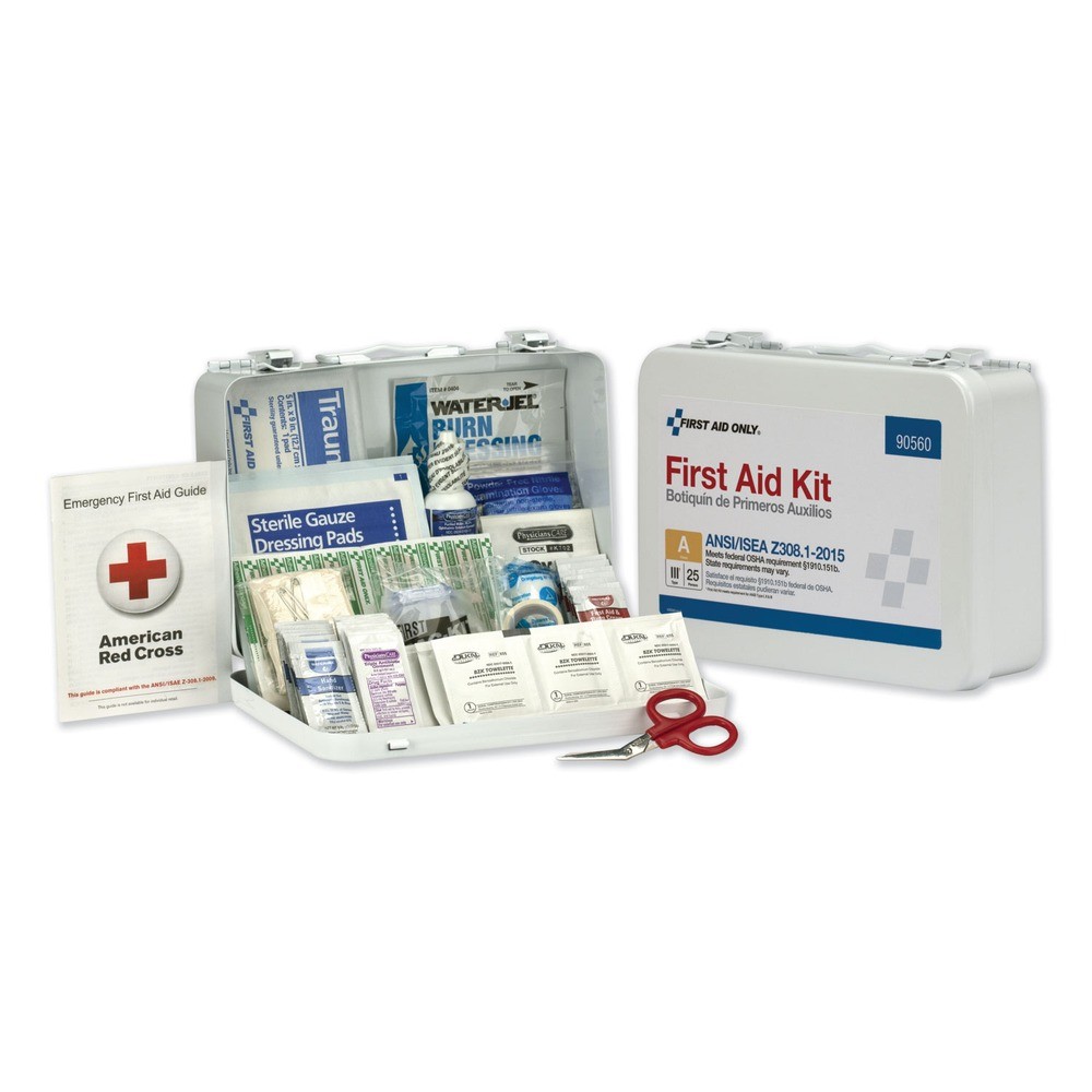 First Aid Only 90560 ANSI Class A 25 Person Bulk First Aid Kit (89-Piece/KT) New