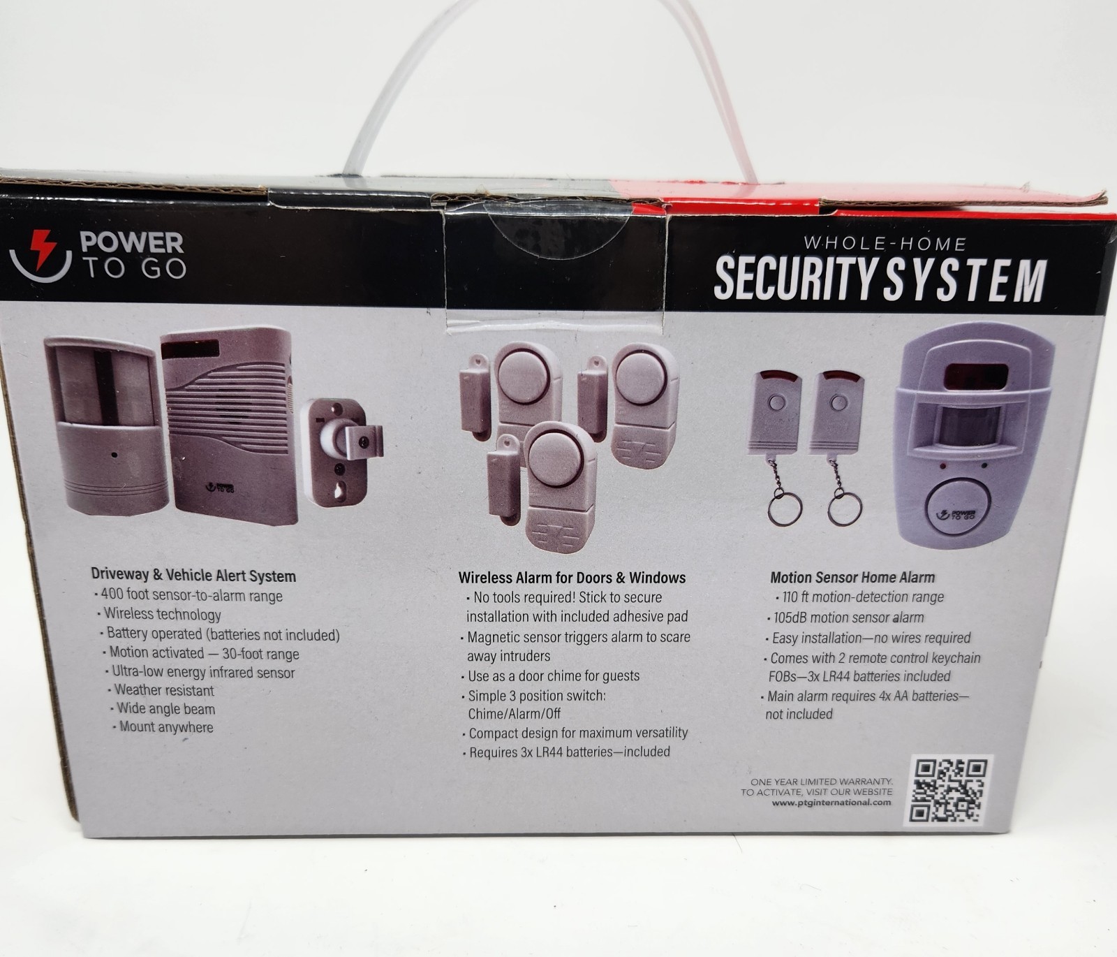 Security System Whole Home 15pc Power To Go *Open Box