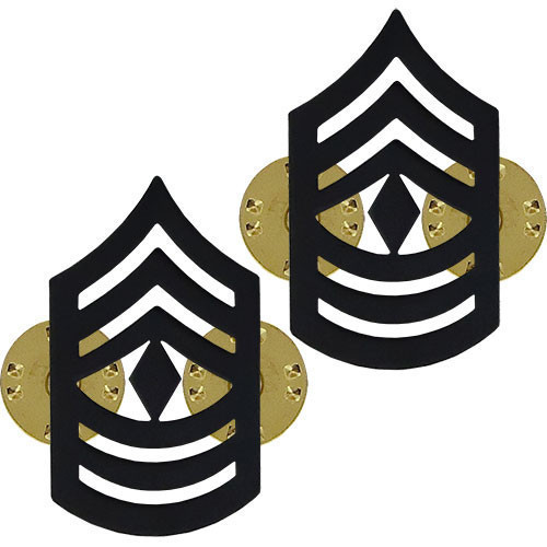 Vanguard USMC Marines E-8 First Sergeant 1st sgt Chevrons metal 1 PAIR