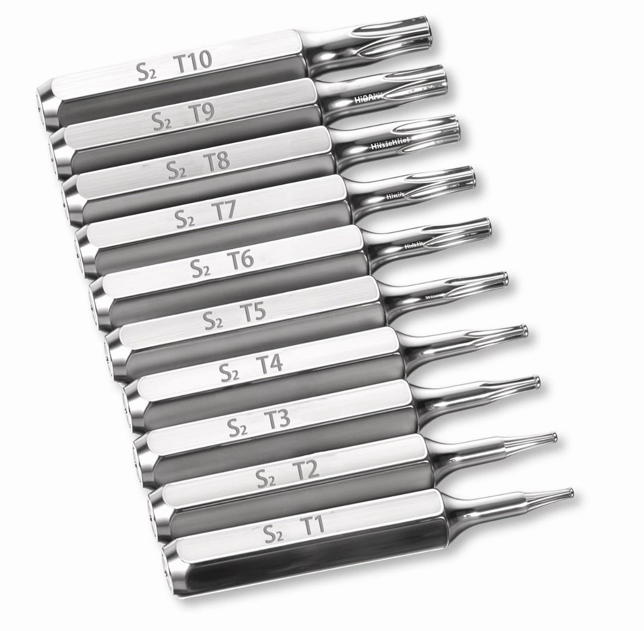 10PCS Security Torx Bit Set Hex 4mm Micro Bit Set T1 - T10 Miniature Screwdriver