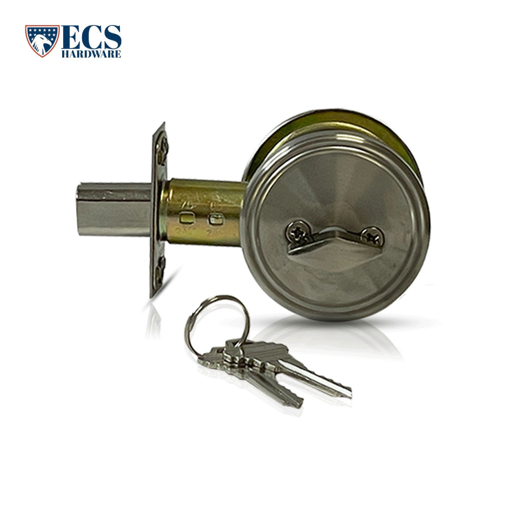 ECS HARDWARE Replacement for Single Cylinder Deadbolt Lock SC1 - Satin Chrome