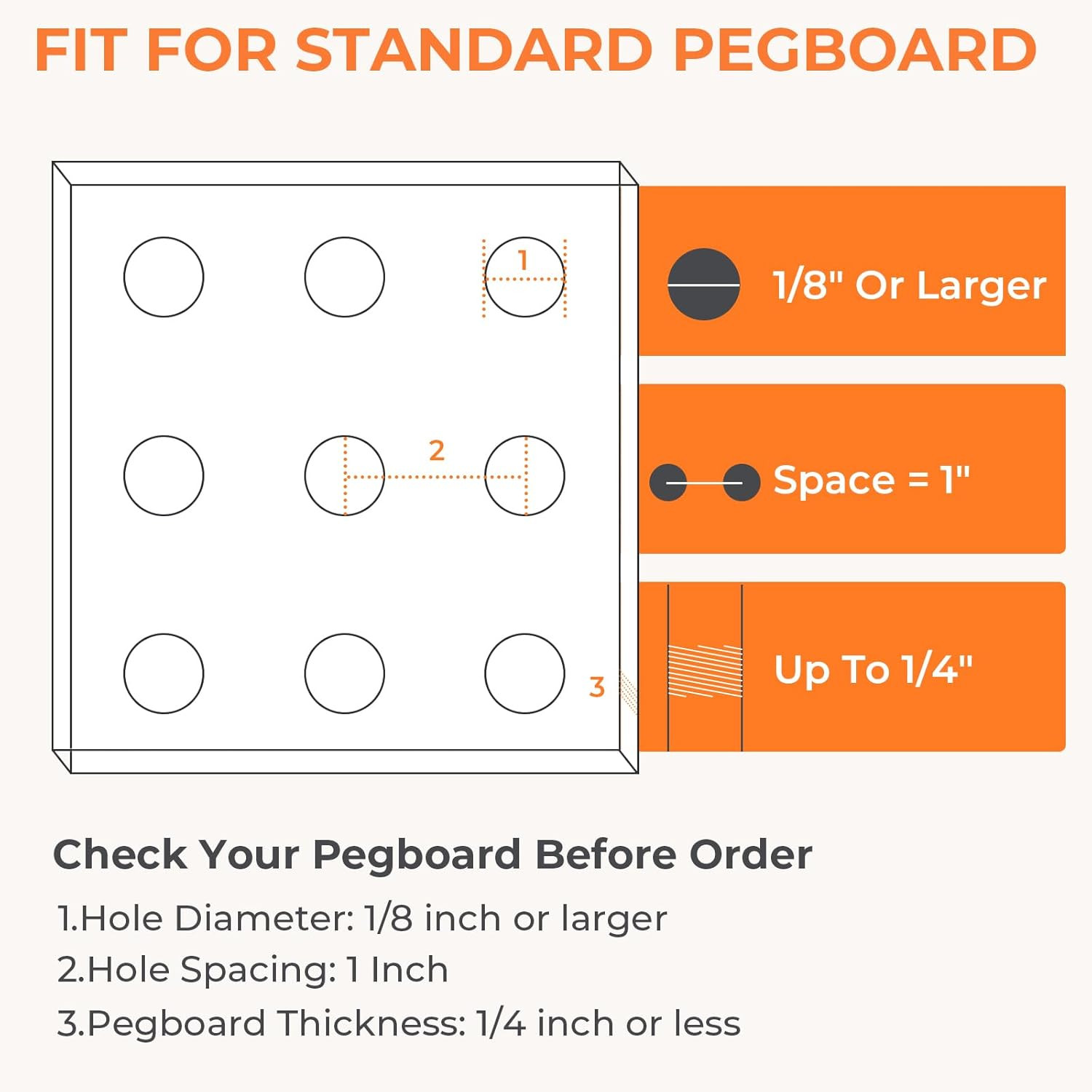 12 Pack Pegboard Bins Cups Hooks Peg Board Organizer Accessories Assortment Kit