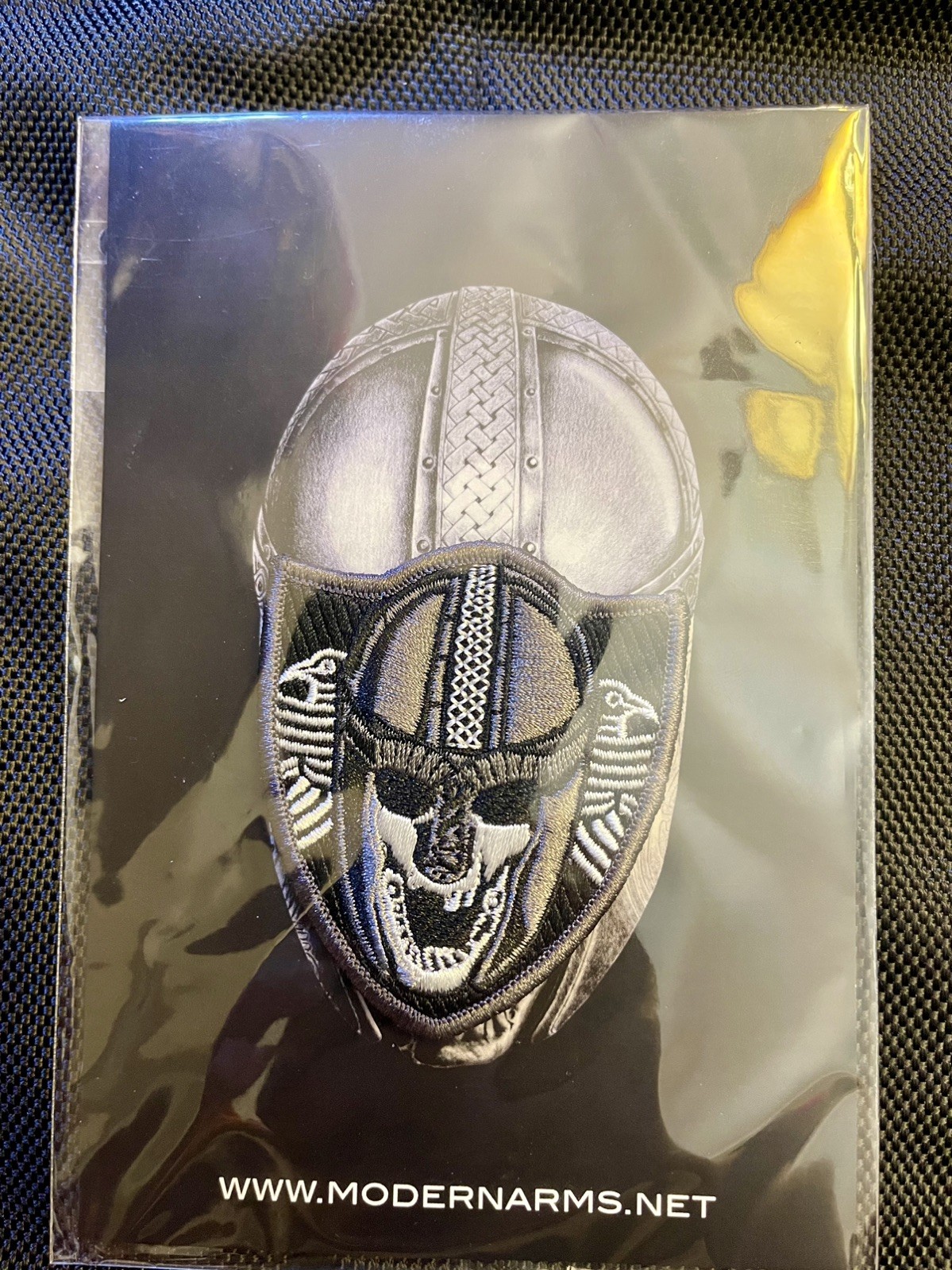 The Viking-Gray Tactical Morale Patch, Modern Arms Embroidered