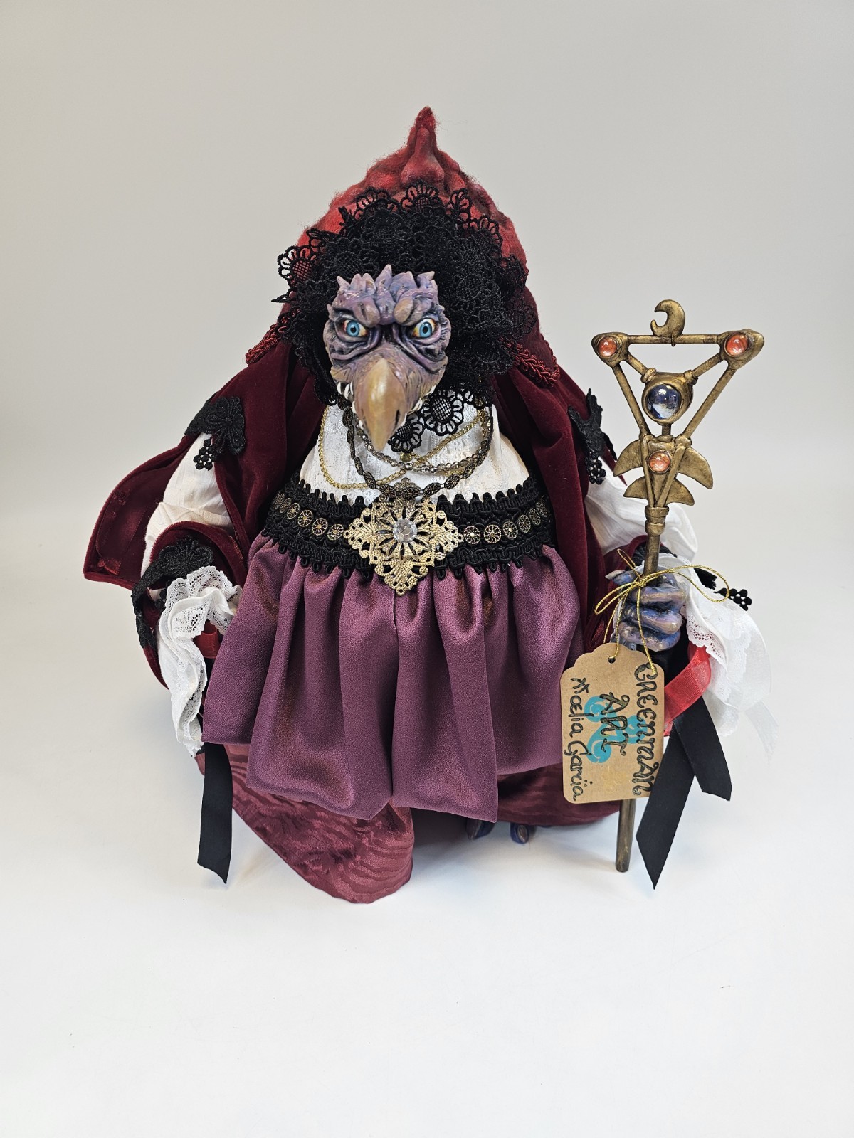 Dark Crystal Skeksis The Chamberlain ONE OF A KIND Handmade Jim Henson Greenman