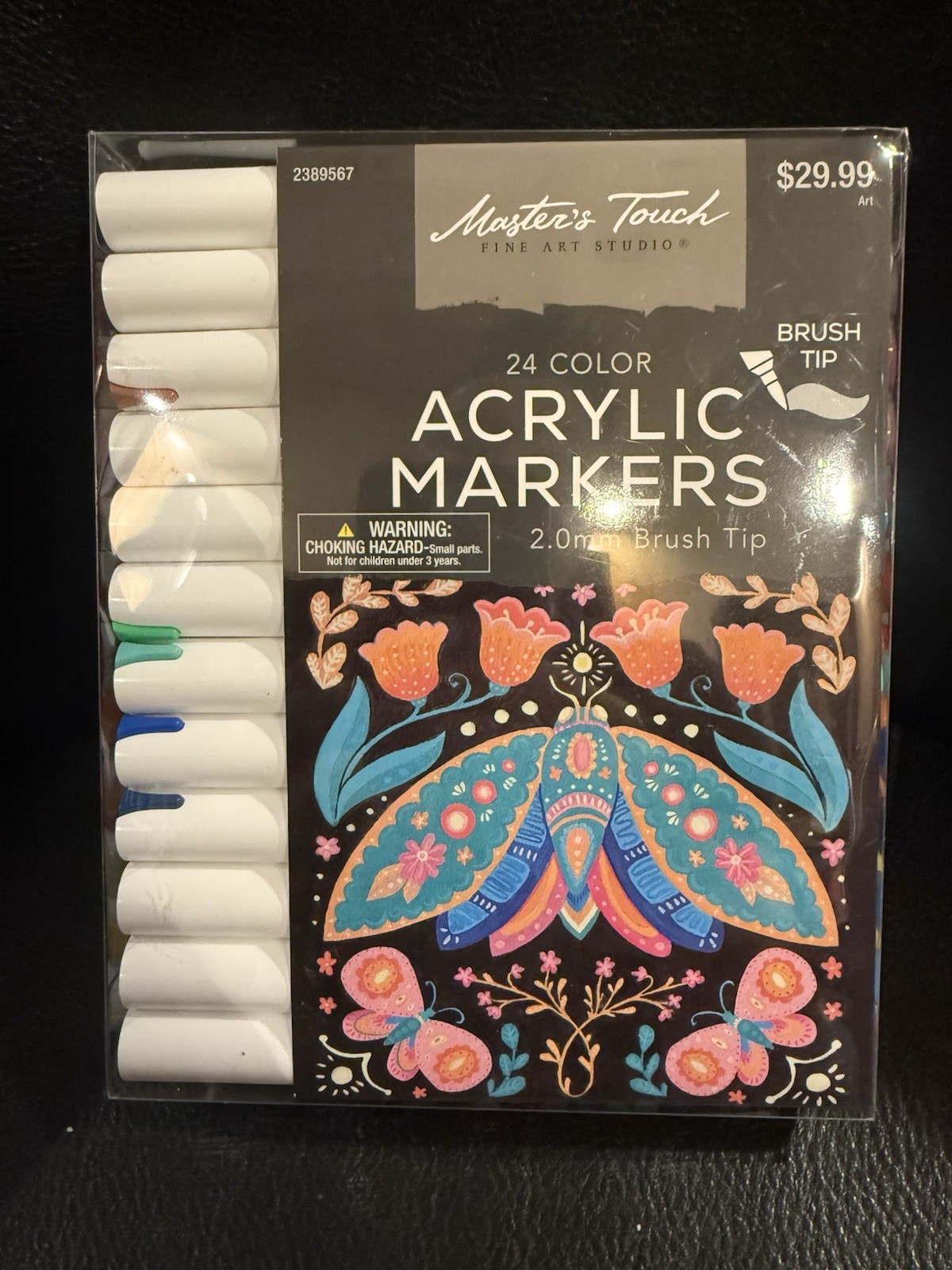 Master's Touch Brush Tip Acrylic Markers - 24 Piece Set 2389567 1inGV