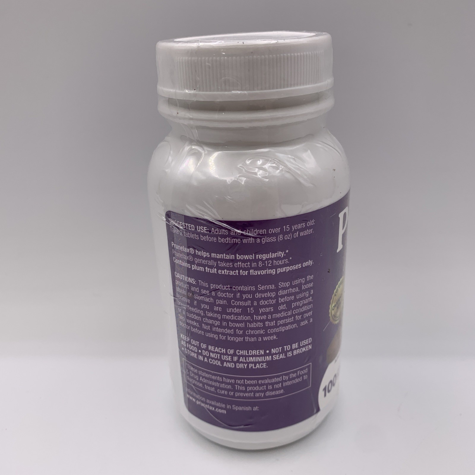 Prunelax Ciruelax Natural Laxative Tablets 100 Count 01/28