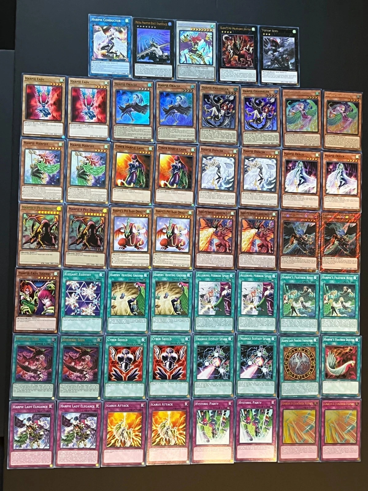 Yugioh Complete HARPIE LADY DECK- CYBER- SLASH- FEATHER- ICARUS- **HOT** + Bonus