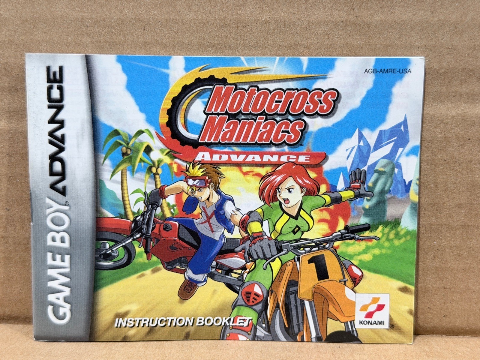 Motocross Maniacs Advance Nintendo Game Boy Advance No Game Manual Booklet Only