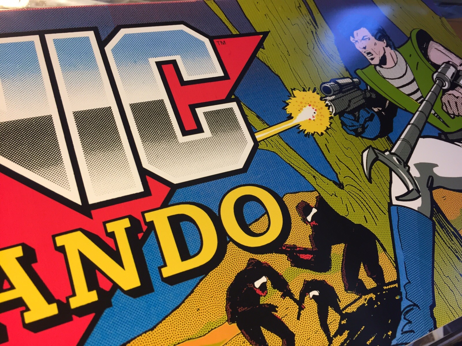 Bionic Commando Arcade Marquee 26" x 8"