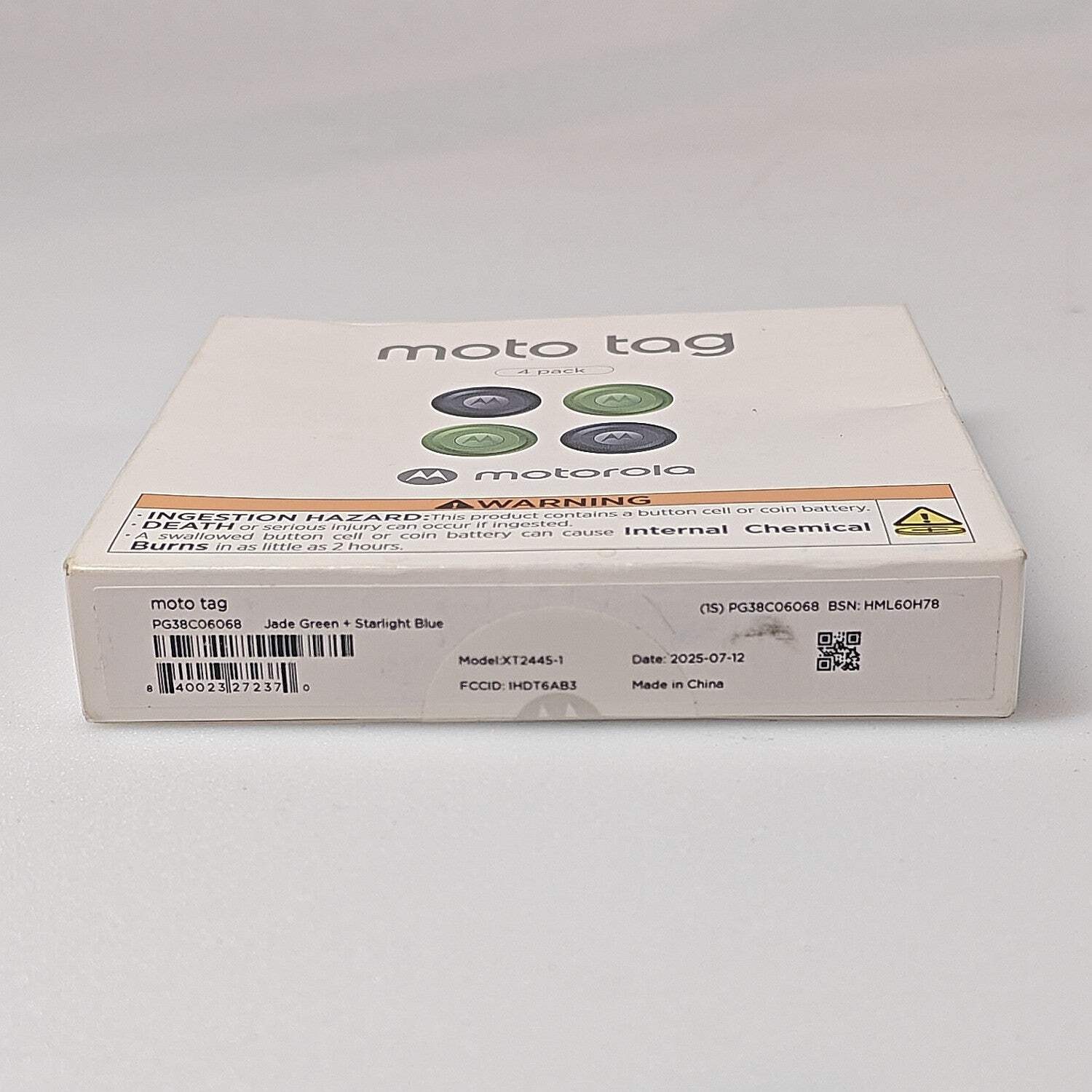 New Motorolla Moto Tag Tracker XT2445-1