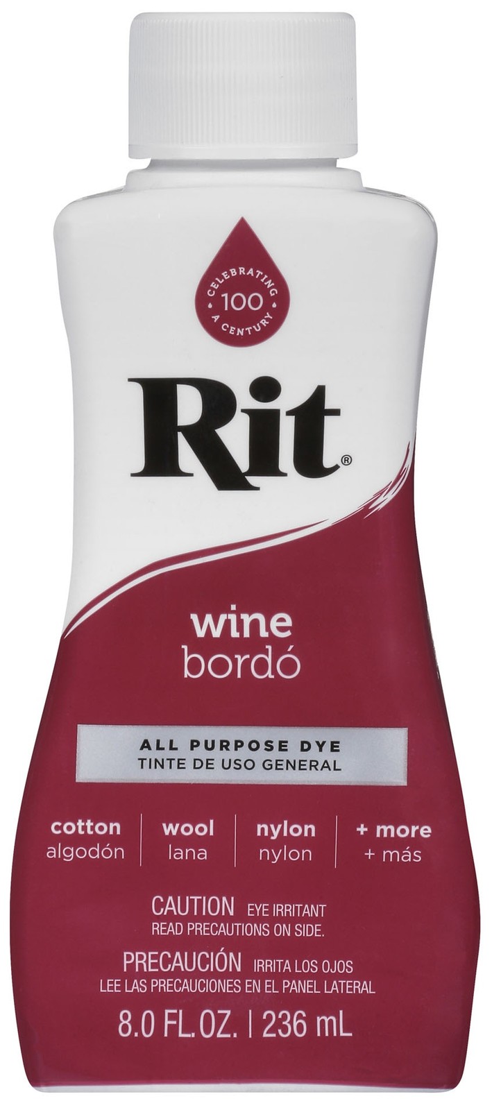 Nakoma 8-10 Rit Dye Liquid 8oz-Wine