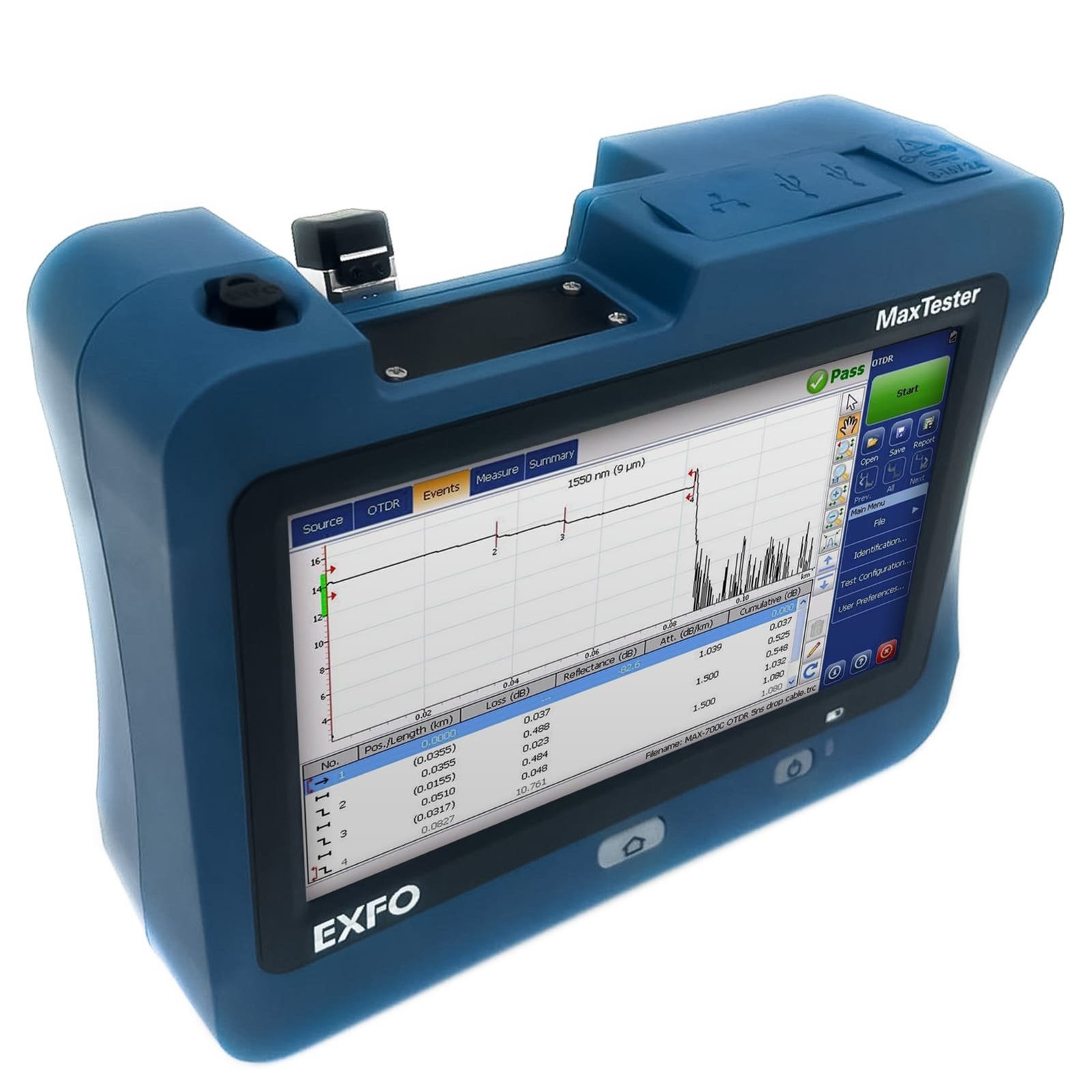 EXFO MaxTester 715B Optical Time Domain Reflectometer OTDR