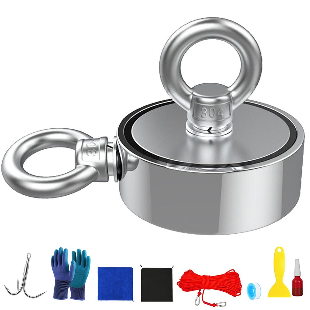 Super Strong Magnet N52 Rare Earth Neodymium Pull Force 66ft Rope Full Kit