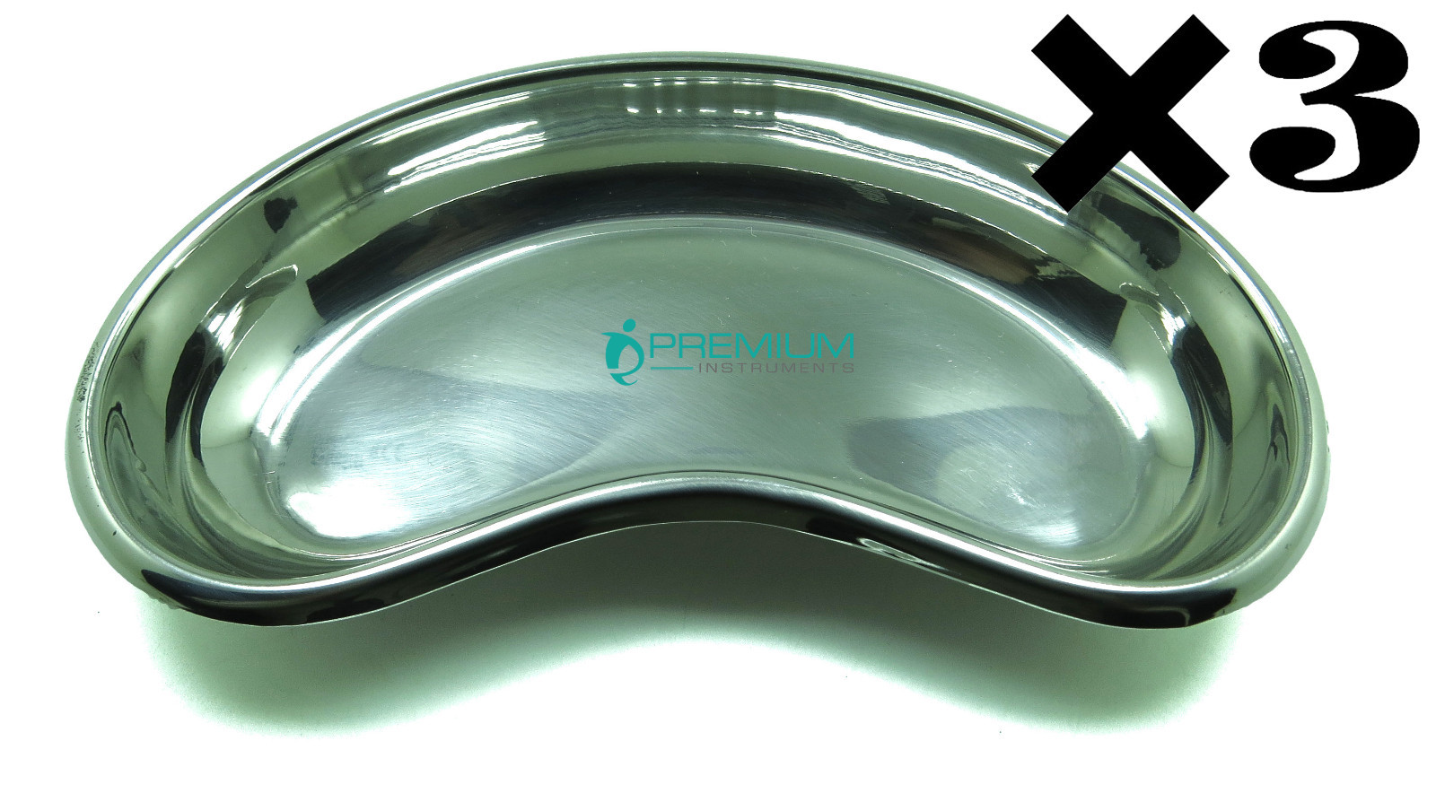 New Kidney Tray 8" (Medium) Surgical Dental Premium Instruments Set of 3